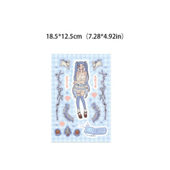 6 Sheets Y2K Style Graffiti Stickers DIY Stationery Computer Student Stationery