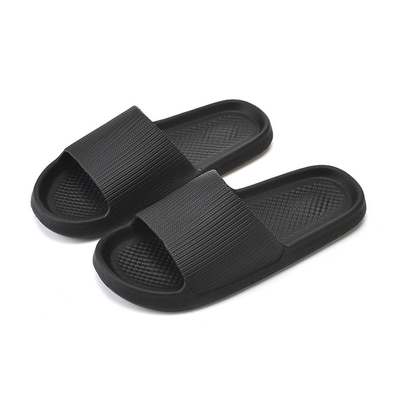 Women's Solid Slides Soft Sole Non Slip Bathroom Shoes