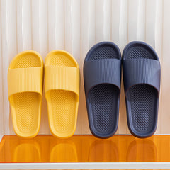 Women's Solid Slides Soft Sole Non Slip Bathroom Shoes