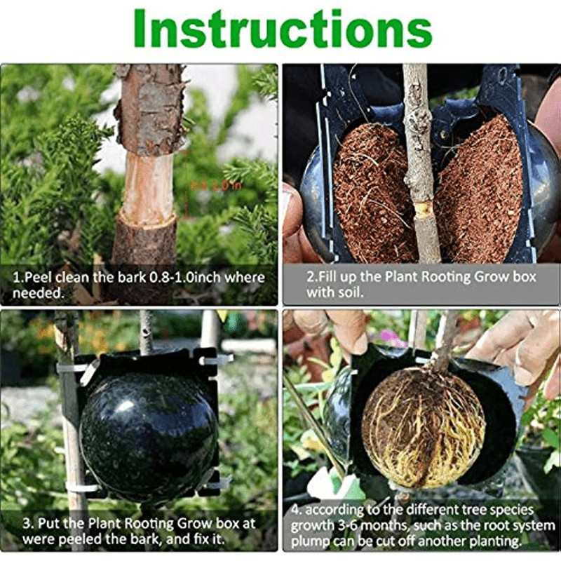 6pcs Plant Rooting Device High Pressure Grafting Propagation Ball