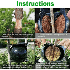 6pcs Plant Rooting Device High Pressure Grafting Propagation Ball