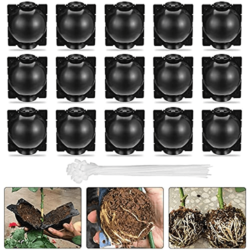 6pcs Plant Rooting Device High Pressure Grafting Propagation Ball