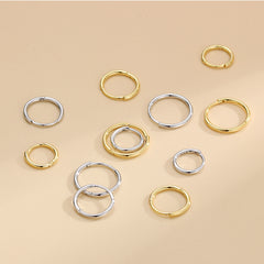 S925 Sterling Silver K plated Hoop Earrings For Women