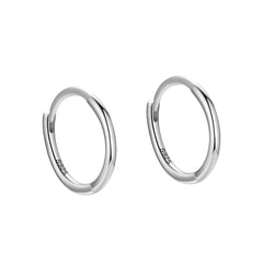 S925 Sterling Silver K plated Hoop Earrings For Women