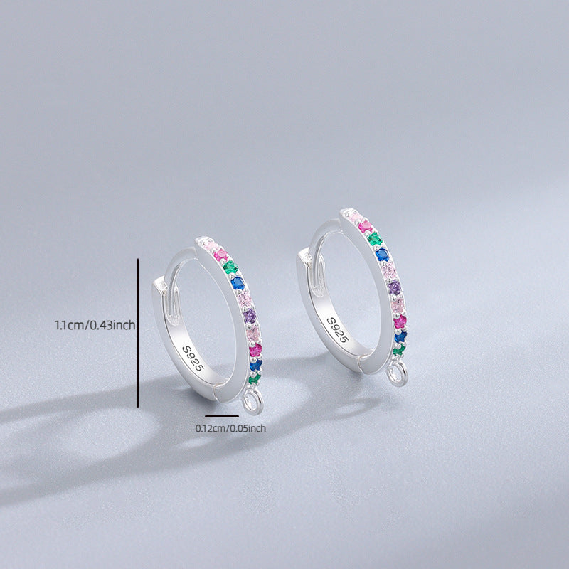 Sterling Silver Cubic Zirconia Ear Buckle for Girls