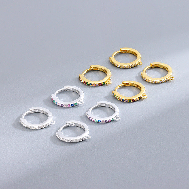 Sterling Silver Cubic Zirconia Ear Buckle for Girls