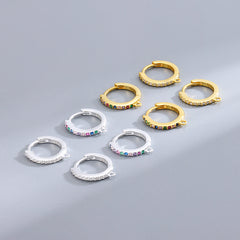 Sterling Silver Cubic Zirconia Ear Buckle for Girls