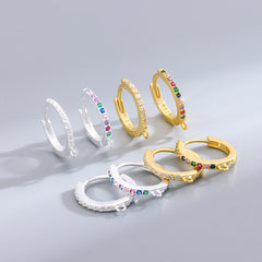 Sterling Silver Cubic Zirconia Ear Buckle for Girls