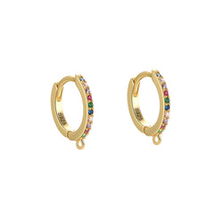 Sterling Silver Cubic Zirconia Ear Buckle for Girls