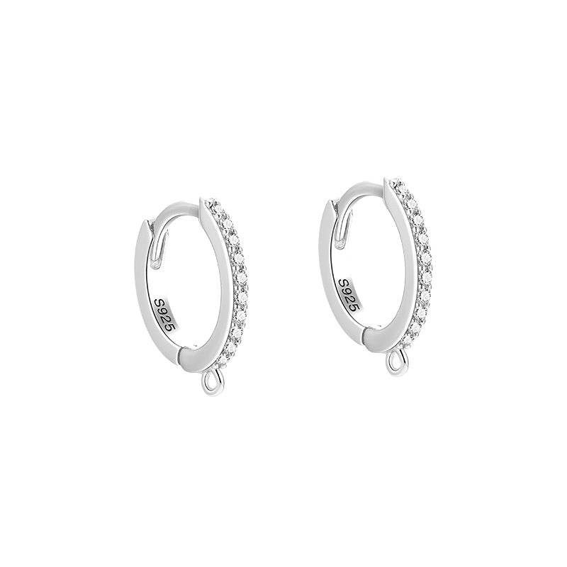 Sterling Silver Cubic Zirconia Ear Buckle for Girls