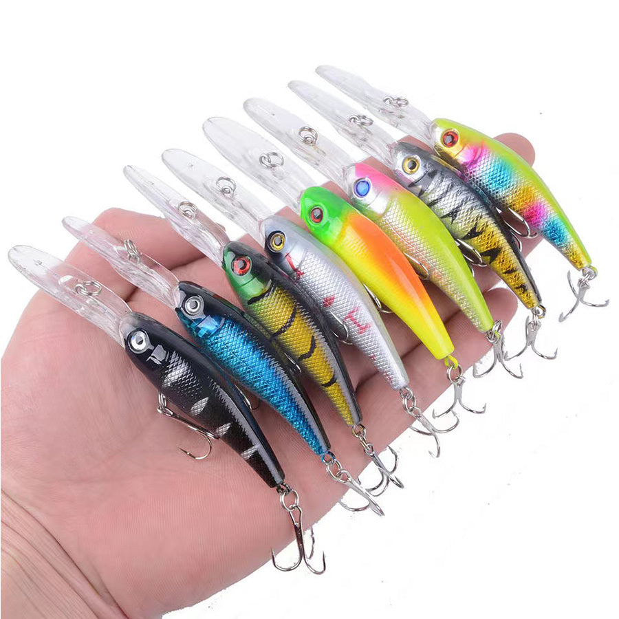 15pcs Crankbaits Fishing Lures Set for Pike Bass Trout Trolling Casting