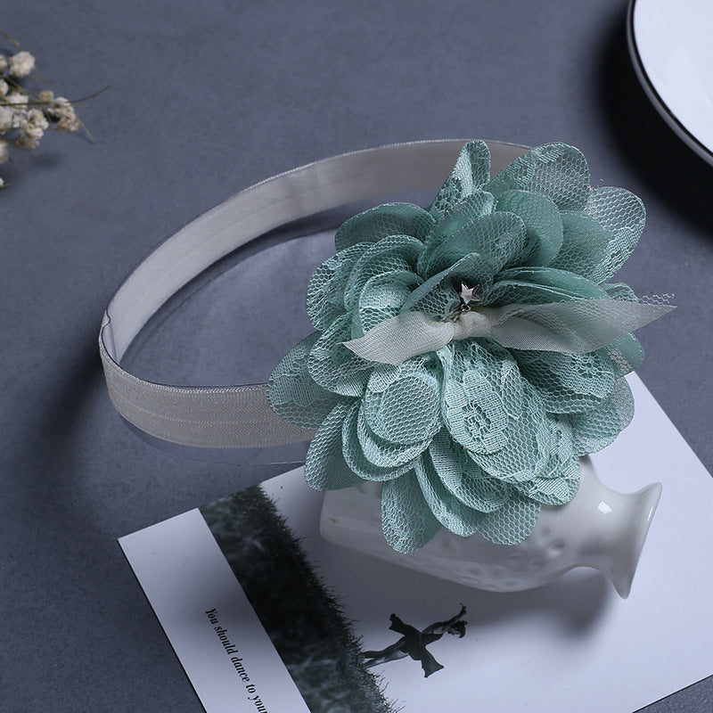 Baby Girls Lace Flowers Headband Hair Accessory
