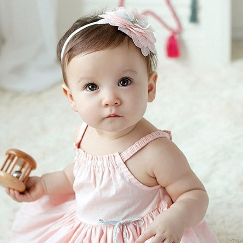 Baby Girls Lace Flowers Headband Hair Accessory