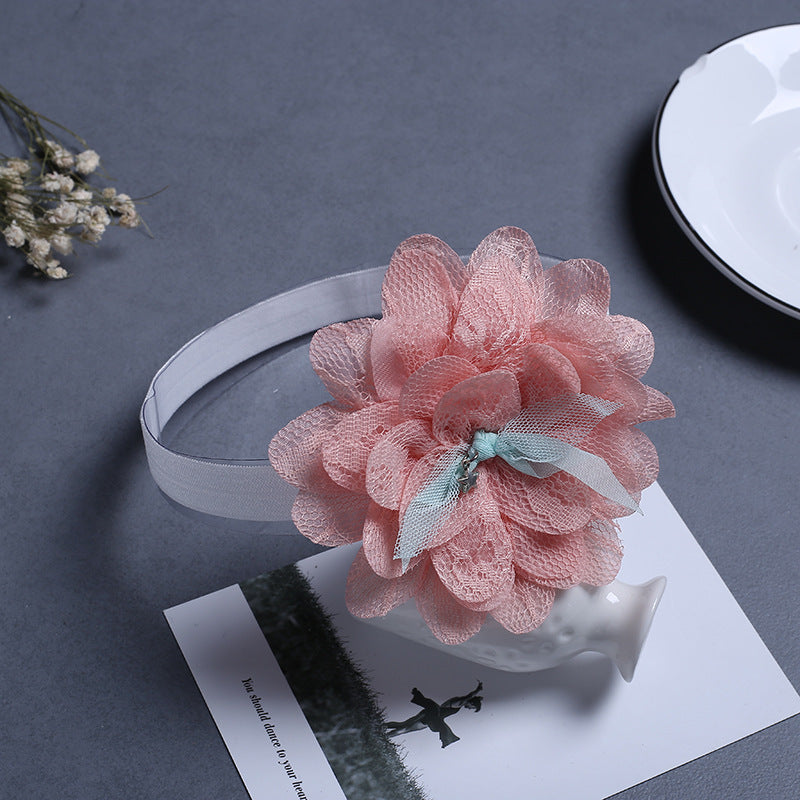 Baby Girls Lace Flowers Headband Hair Accessory