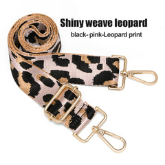 Leopard Adjustable Shoulder Strap Wide Strap Portable Purse Replacement Belt