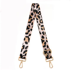 Leopard Adjustable Shoulder Strap Wide Strap Portable Purse Replacement Belt