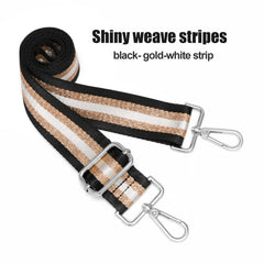 Adjustable Shoulder Strap Replacement Belt Striped Wide Purse Strap