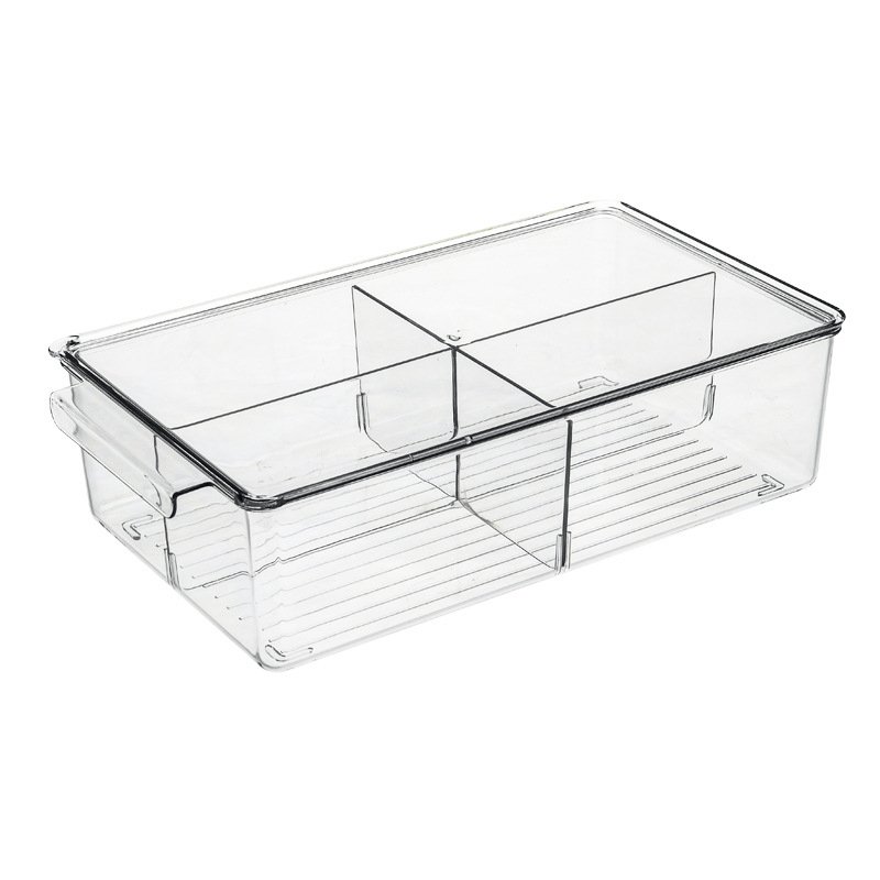 Large Capacity Food Storage Box with Lid - Transparent Kitchen Organizer