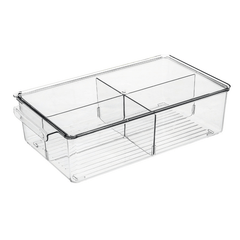 Large Capacity Food Storage Box with Lid - Transparent Kitchen Organizer