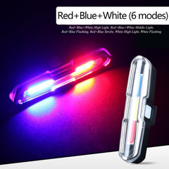 USB Rechargeable Bicycle Rear Light High Intensity LED Tail Light for Safety