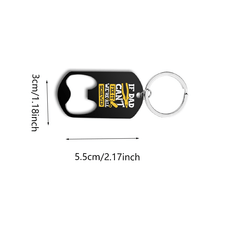 Letter Print Keychain Father's Gift