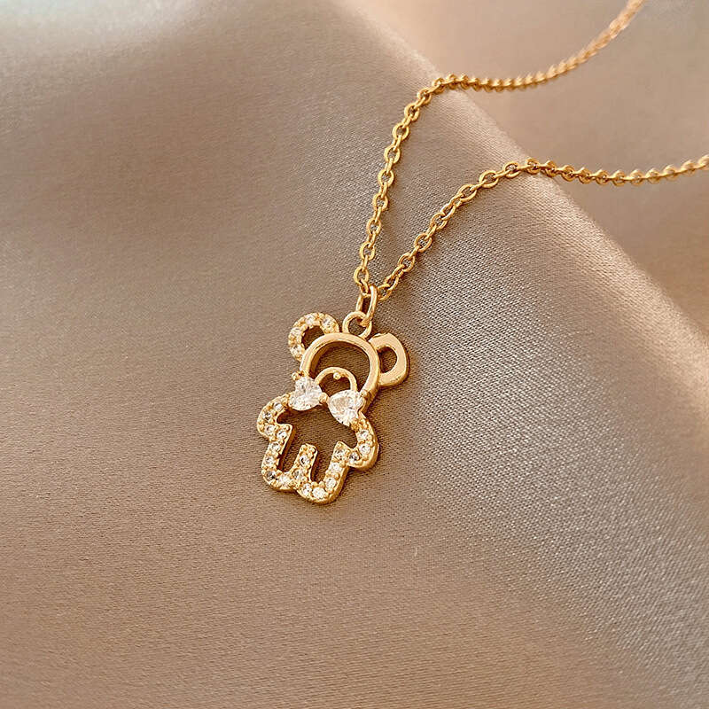 Heart Star Pendant Necklace Chain For Girls