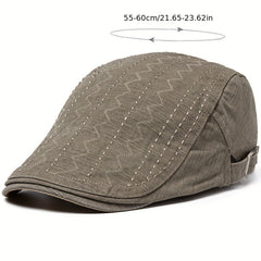 Men's Breathable Flat Ivy Cap Beret Newsboy Hat