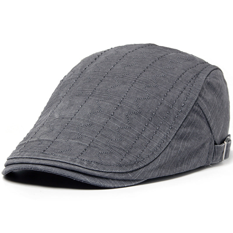 Men's Breathable Flat Ivy Cap Beret Newsboy Hat