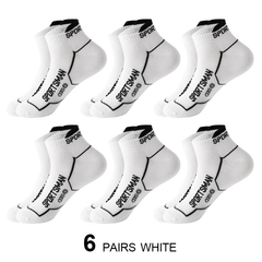 Athletic Cycling Running Ankle Crew Socks - 5 Pairs