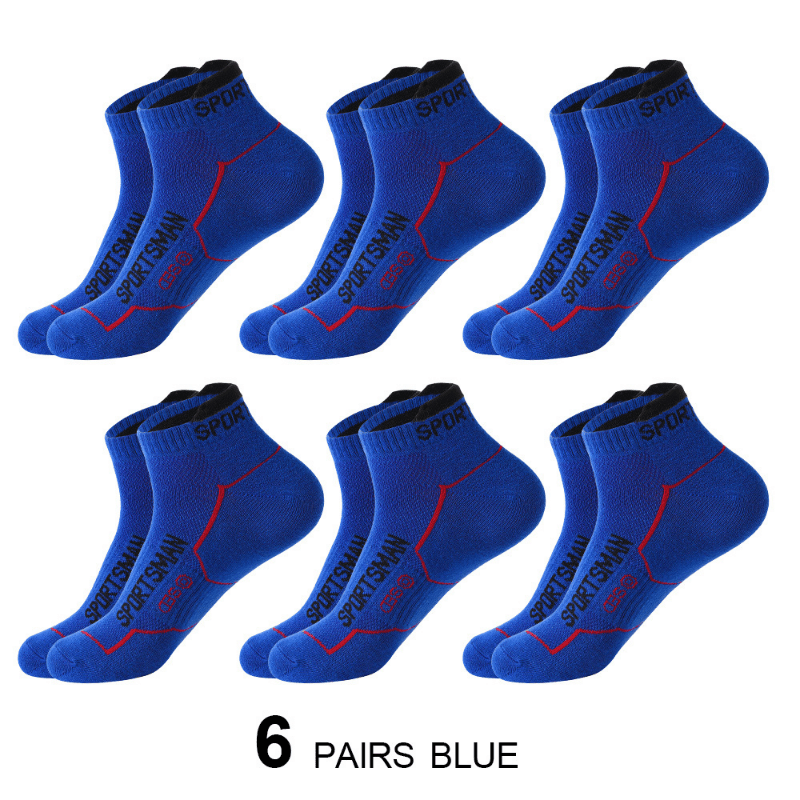 Athletic Cycling Running Ankle Crew Socks - 5 Pairs