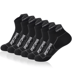 Athletic Cycling Running Ankle Crew Socks - 5 Pairs