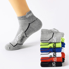Athletic Cycling Running Ankle Crew Socks - 5 Pairs