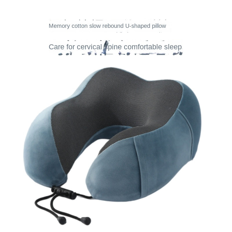 Slow Rebound Travel Pillow U shaped Headrest Neck Support Pillow Nap Pillow