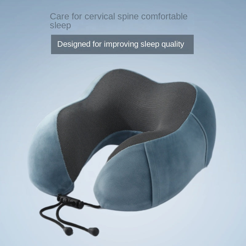 Slow Rebound Travel Pillow U shaped Headrest Neck Support Pillow Nap Pillow