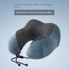 Slow Rebound Travel Pillow U shaped Headrest Neck Support Pillow Nap Pillow