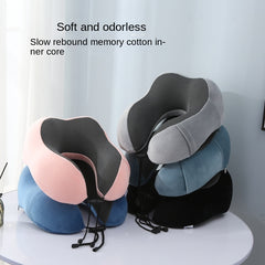 Slow Rebound Travel Pillow U shaped Headrest Neck Support Pillow Nap Pillow