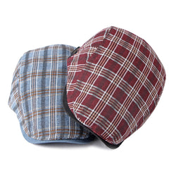 Stylish Unisex Check Beret Newsboy Hat