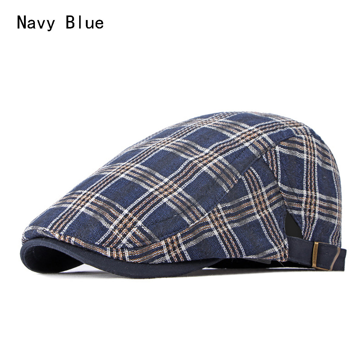Stylish Unisex Check Beret Newsboy Hat