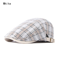 Stylish Unisex Check Beret Newsboy Hat