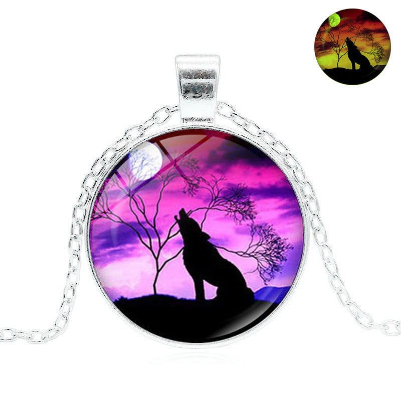 Men's Luminous Pendant Chain Necklace Gift For Boyfriend