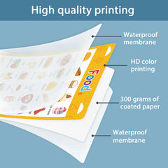 10 Themes Kids Learning English A4 Posters Educational Toys