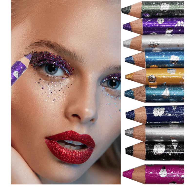 Pearly Eyeliner Pen & Sequin Eyeshadow Stick Set