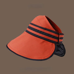 Backless Sun Visor Wide Brim UV Protection Hat
