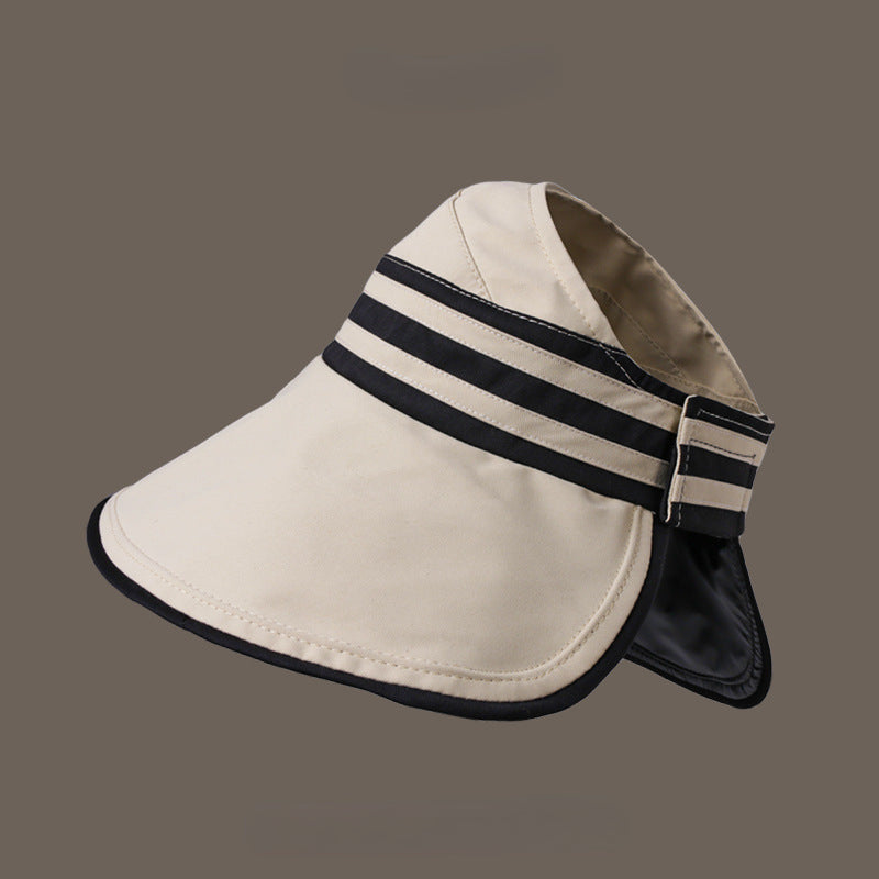 Backless Sun Visor Wide Brim UV Protection Hat