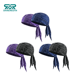 2pcs Biker SKULL CAP Du rag Head Wrap Motorcycle Bandana