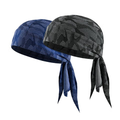2pcs Biker SKULL CAP Du rag Head Wrap Motorcycle Bandana