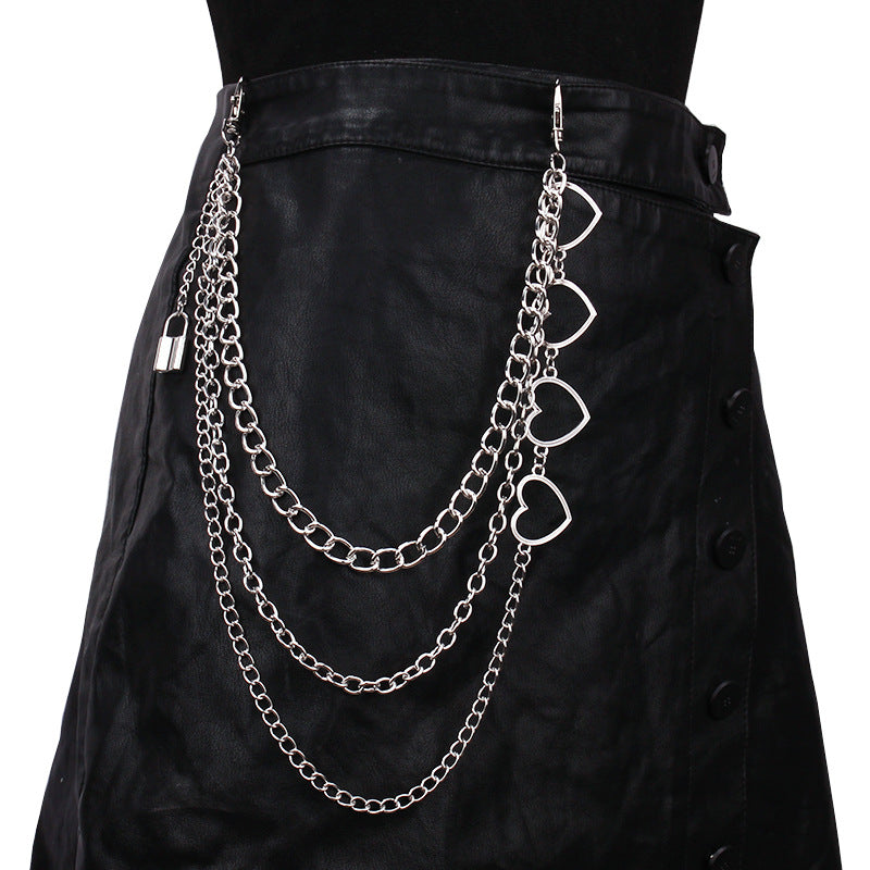 Punk Layered Chain Pants Chain For Men