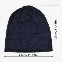 Unisex Summer Beanie Hat Mesh Breathable Turban Headwear Cap