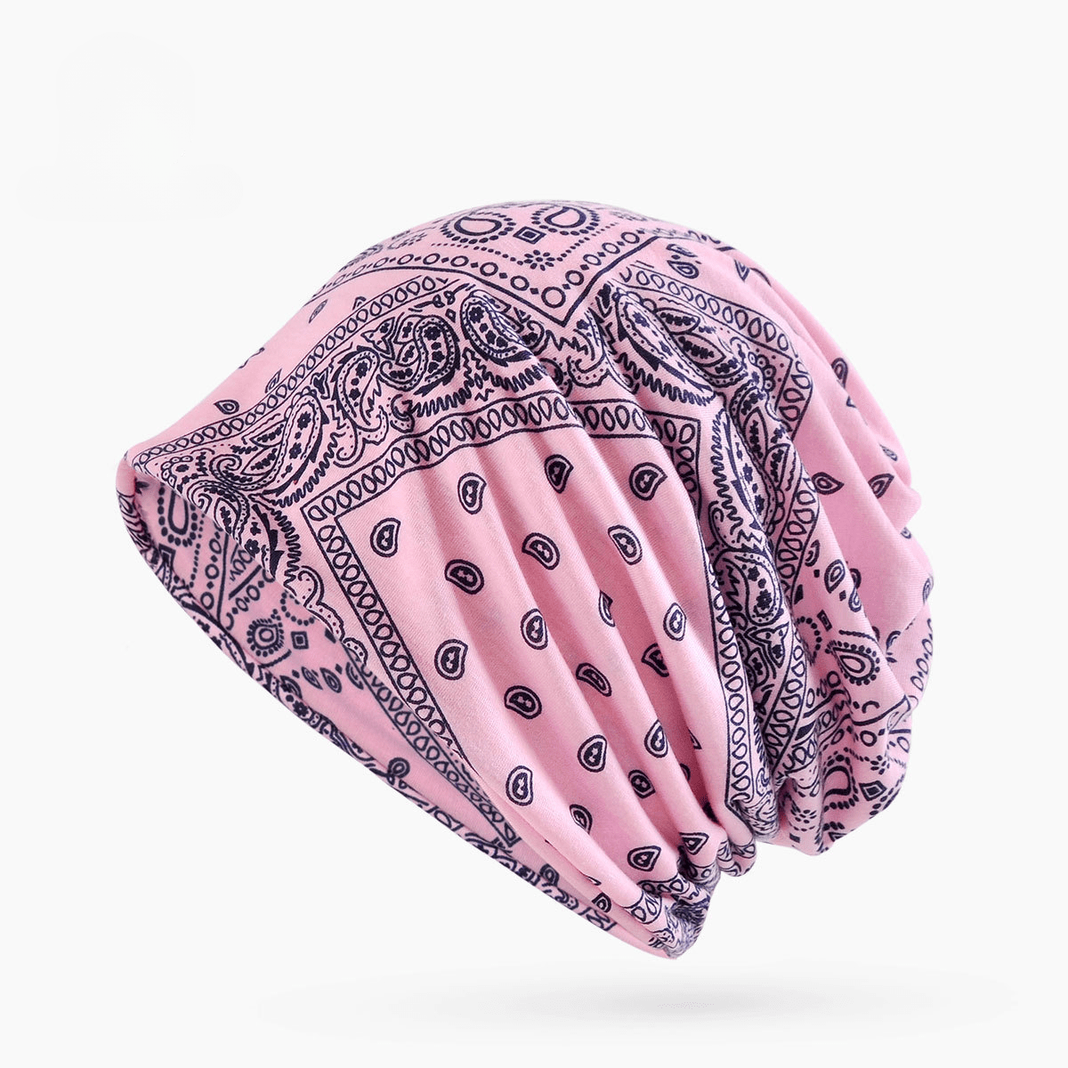 Turban Hat Beanie Flower Pattern Hip Hop Bone Male Gorro Feminino