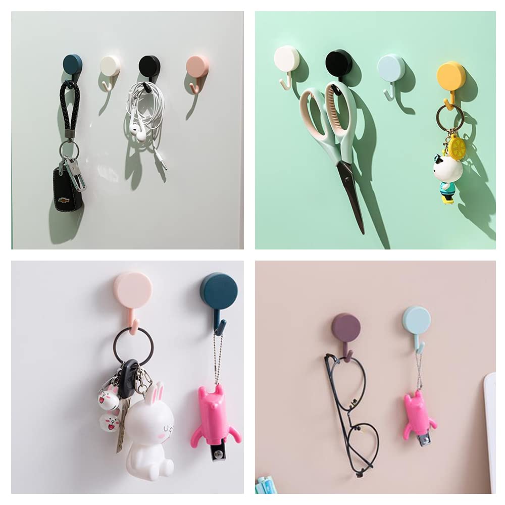 10pcs Self Adhesive Wall Hooks for Hats Keys Scarves Ties